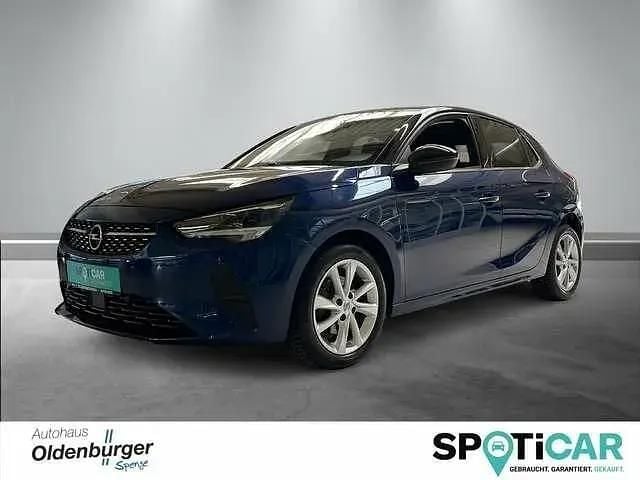 Nautic blau / dach schwarz Gebraucht 2021 Opel Corsa Elegance Kleinwagen | 14.945 € (Fairer Preis) - Bild 1/4