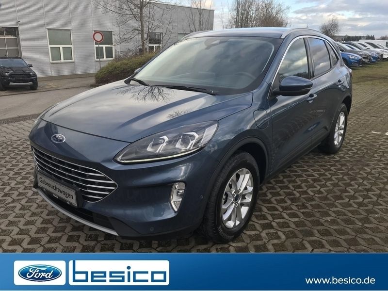 Chromablau metallic Gebraucht 2022 Ford Kuga Titanium SUV | 26.580 € (Fairer Preis) - Bild 1/4