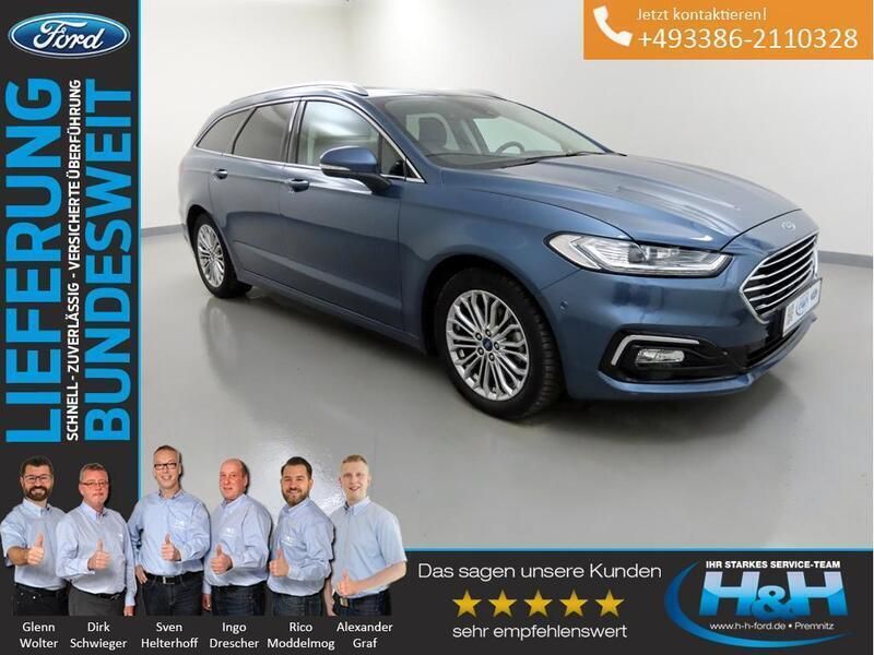 Chromablau Gebraucht 2021 Ford Mondeo Titanium Kombi | 23.980 € (Etwas zu teuer) - Bild 1/4