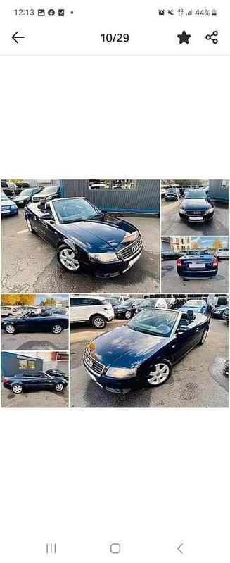 Blau Gebraucht 2002 Audi A4 Cabriolet Cabrio | 3.500 € (Guter Preis) - Bild 1/2