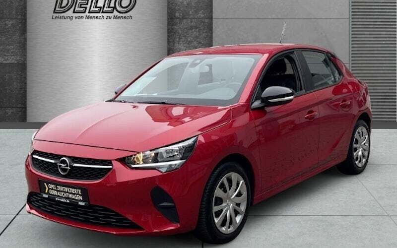 Rot Gebraucht 2021 Opel Corsa Edition Limousine | 15.220 € (Fairer Preis) - Bild 1/4