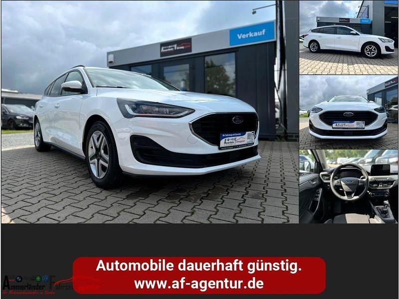 Frozen white Gebraucht 2022 Ford Focus Cool & Connect Kombi | 14.990 € - Bild 1/4