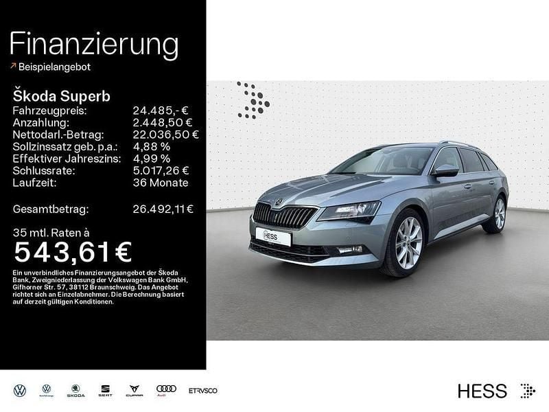 Empiregrau (metallic) Gebraucht 2019 Skoda Superb Style Kombi | 23.795 € (Etwas zu teuer) - Bild 1/4