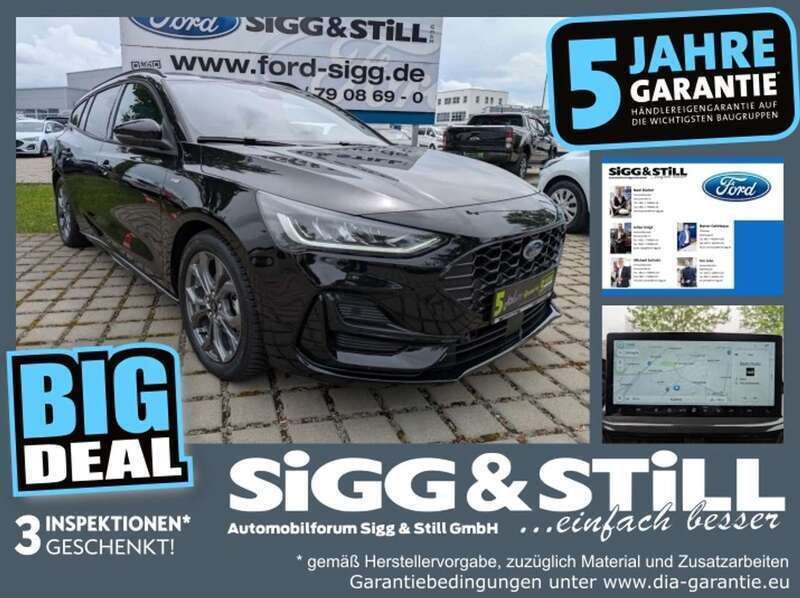 Agate black metallic Gebraucht 2024 Ford Focus ST-Line Kombi | 24.950 € (Superpreis) - Bild 1/4