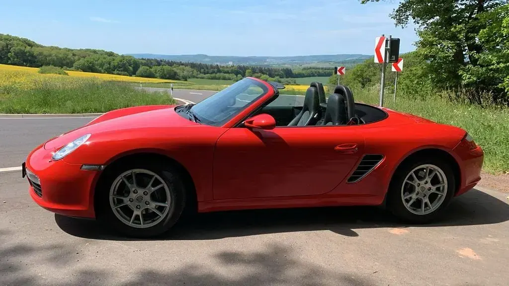 Gebraucht Porsche Boxster 239 PS (175 kW) 2006 Rot Cabrio