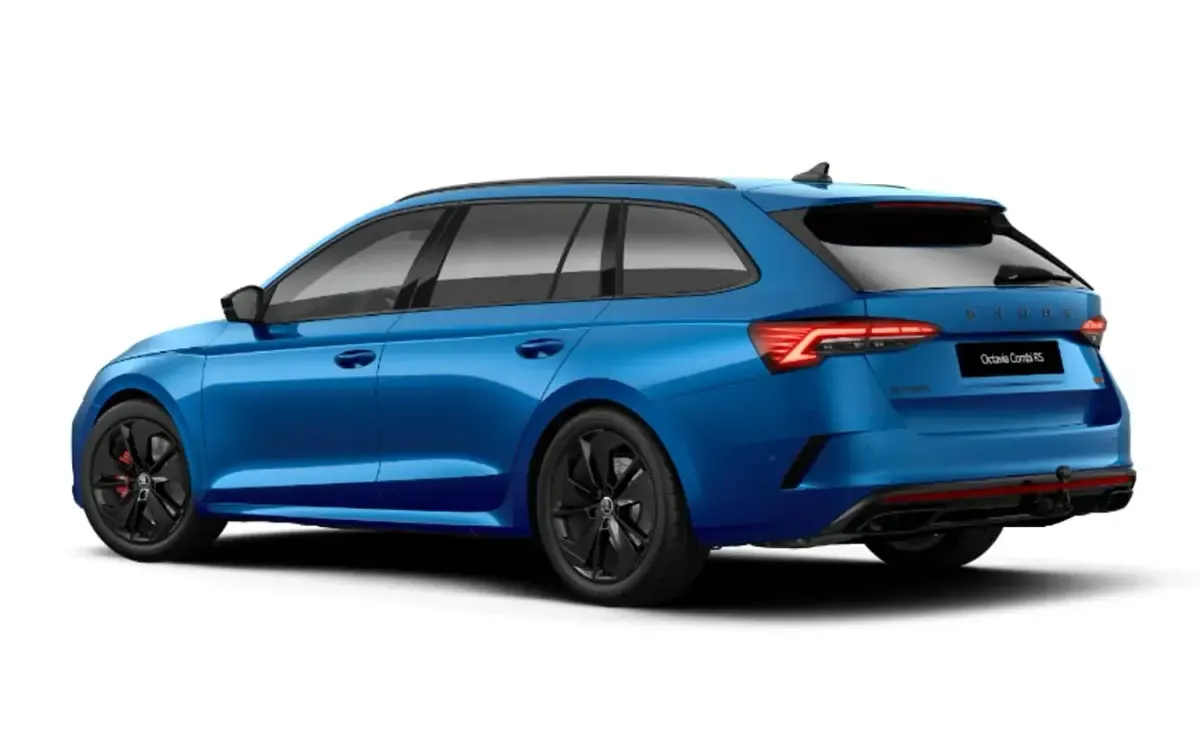 Neu Skoda Octavia RS 265 PS (194 kW) 2026 Race blue metallic Kombi
