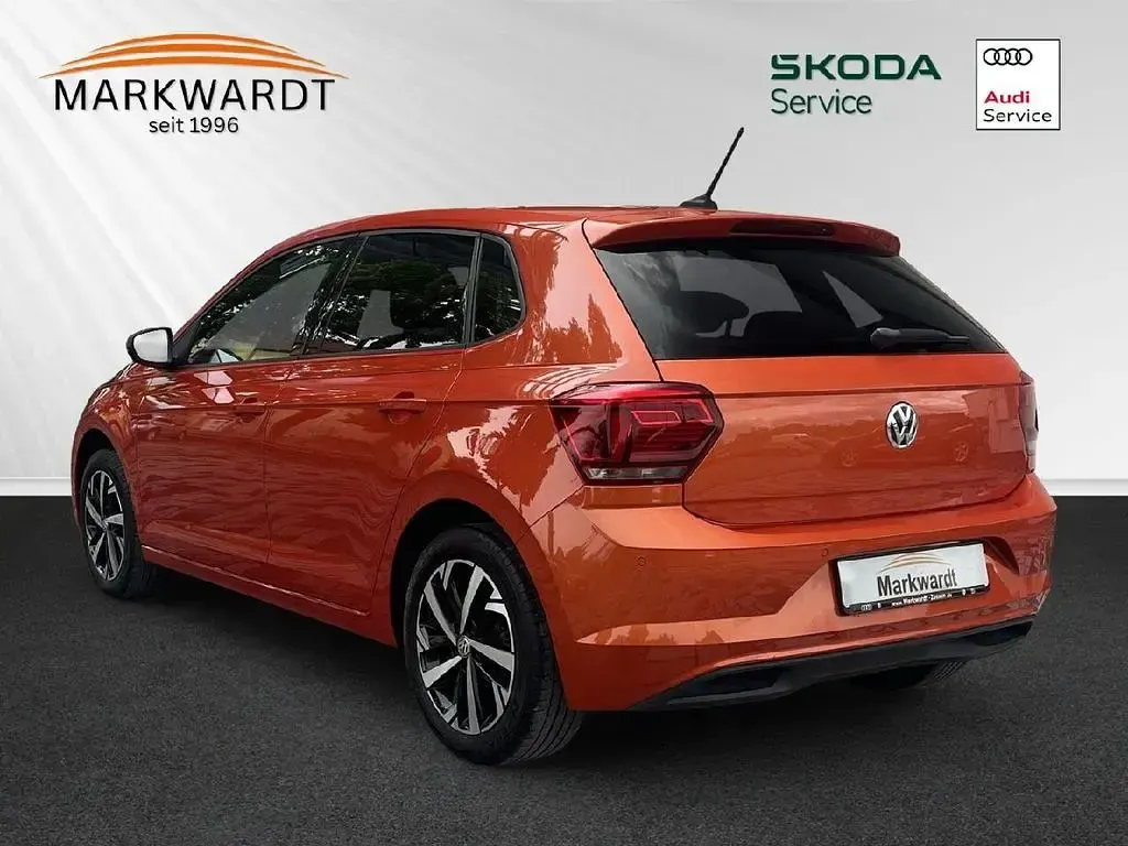 Gebraucht VW Polo Highline 116 PS (85 kW) 2019 Orange Kleinwagen