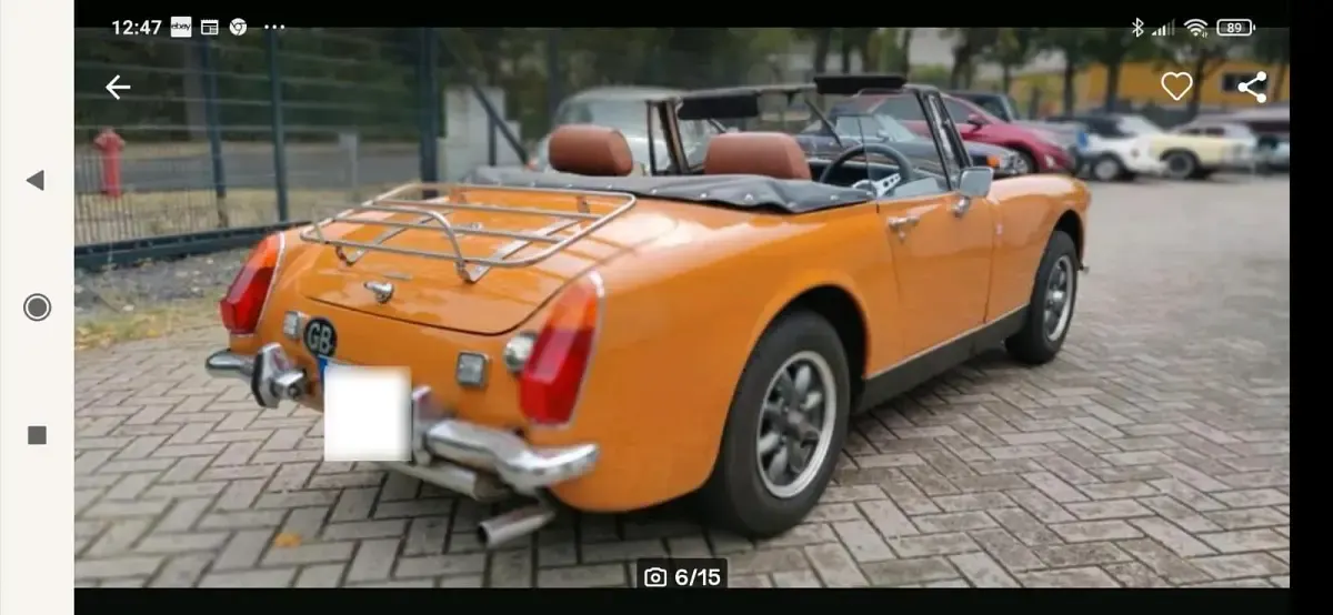 Gebraucht MG Midget 65 PS (47 kW) 1974 Orange Cabrio