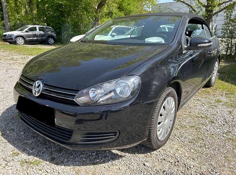 Schwarz perlefekt Gebraucht 2012 VW Golf Cabriolet Cabrio | 6.499 € (Superpreis) - Bild 1/4