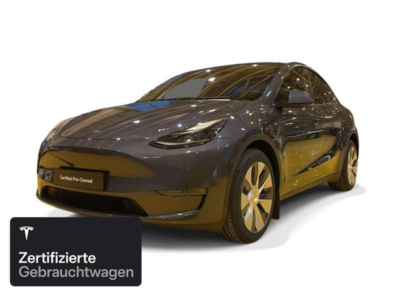 Midnight silver metallic Gebraucht 2021 Tesla Model Y Long Range AWD SUV | 32.600 € (Guter Preis) - Bild 1/4