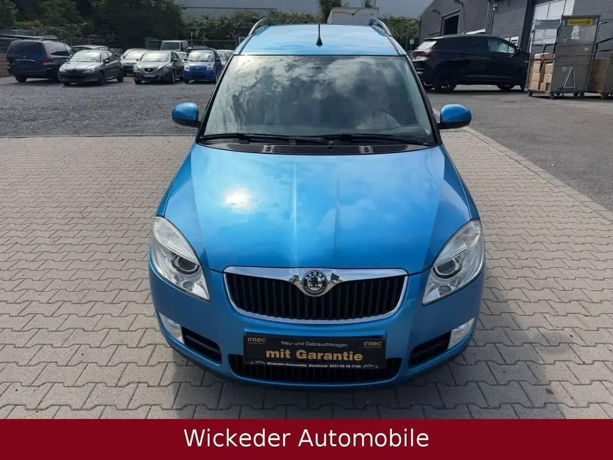 Gebraucht Skoda Roomster Plus Edition 105 PS (77 kW) 2009 Blau Van / Kleinbus