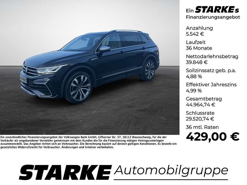 Deep black perleffekt Gebraucht 2024 VW Tiguan Allspace R-line SUV | 45.390 € (Etwas zu teuer) - Bild 1/4