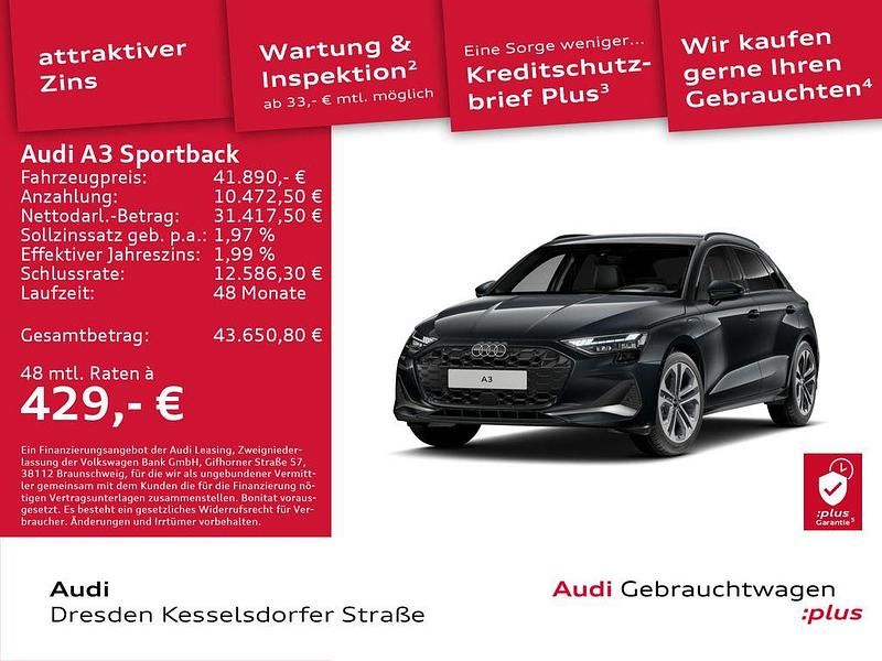 Gebraucht Audi A3 Advanced Plus 204 PS (150 kW) 2025 Manhattangrau metallic Limousine