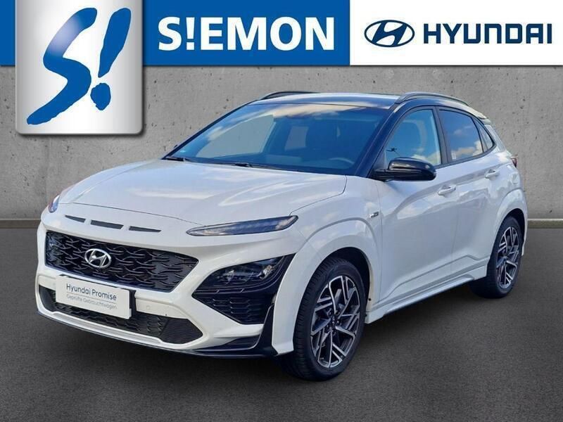 Weiss Gebraucht 2022 Hyundai Kona N Line SUV | 20.330 € (Fairer Preis) - Bild 1/3