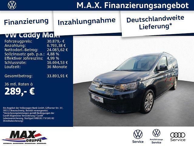 Blau Gebraucht 2023 VW Caddy Maxi Life Van / Kleinbus | 30.879 € (Guter Preis) - Bild 1/3