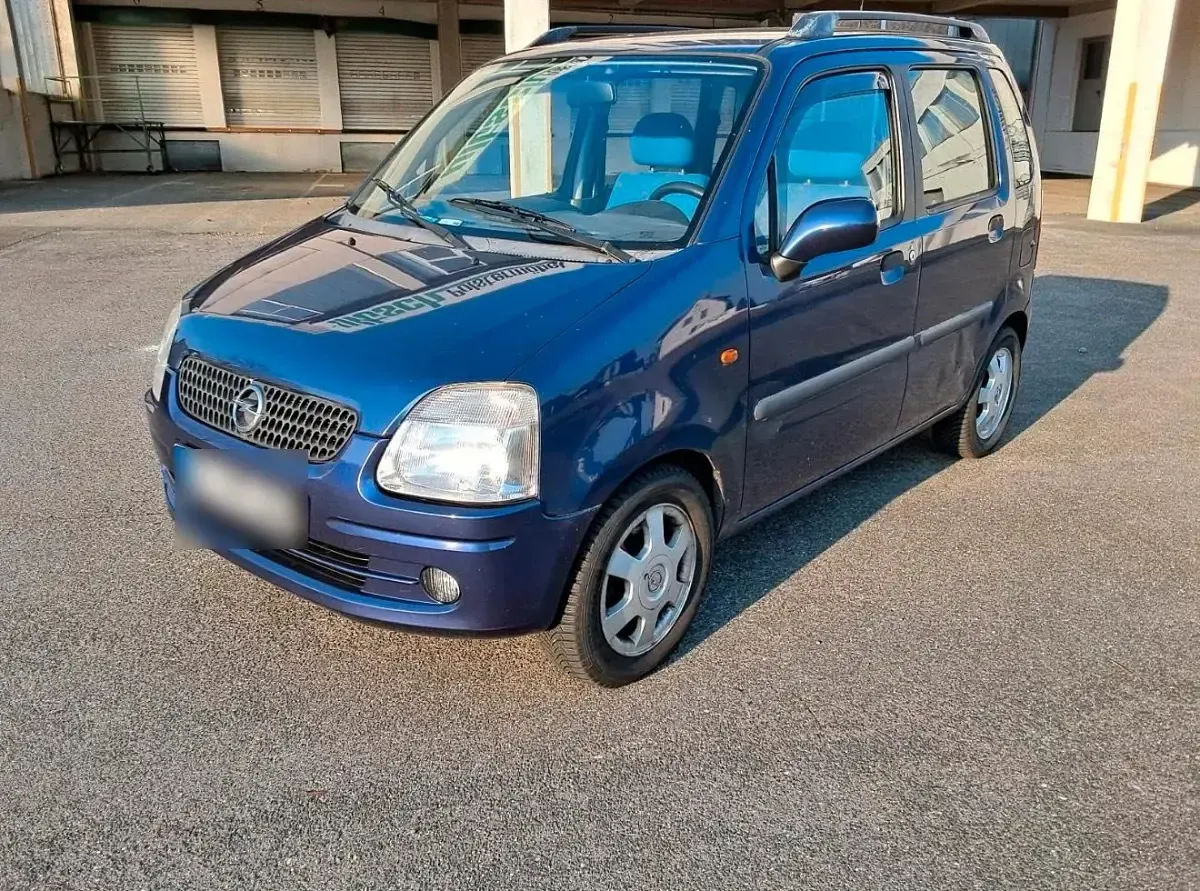 Gebraucht Opel Agila 75 PS (55 kW) 2001 Blau Van / Kleinbus