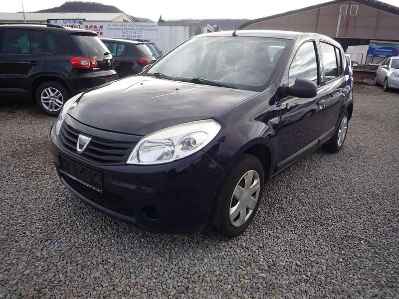 Blau marine Gebraucht 2011 Dacia Sandero Ambiance Kleinwagen | 1.399 € (Superpreis) - Bild 1/4