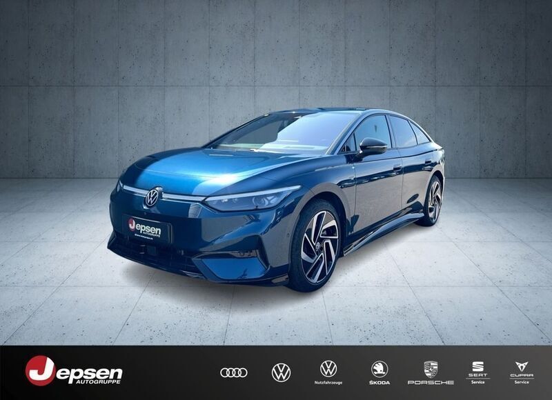 Aquamarinblau metallic Gebraucht 2024 VW ID.7 Pro Limousine | 47.970 € (Fairer Preis) - Bild 1/4