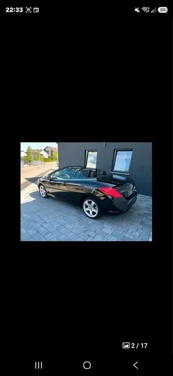 Gebraucht Peugeot 308 CC Allure 200 PS (147 kW) 2012 Schwarz Cabrio