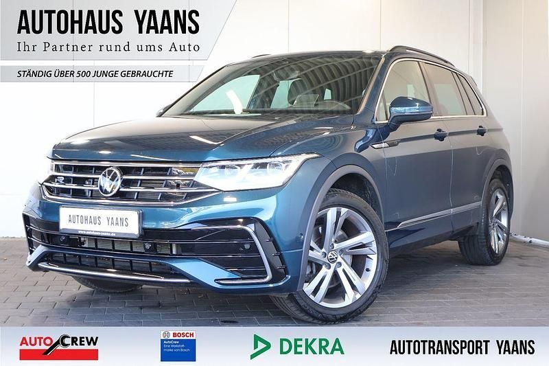 Blau Gebraucht 2021 VW Tiguan R-line SUV | 33.589 € (Guter Preis) - Bild 1/4