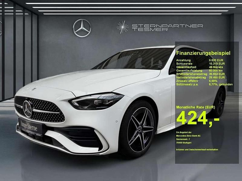 Weiß Gebraucht 2023 Mercedes C300 AMG Limousine | 39.280 € (Superpreis) - Bild 1/3