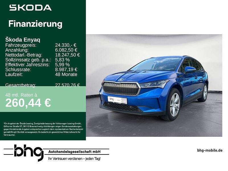 Blau Gebraucht 2021 Skoda Enyaq iV SUV | 24.330 € (Fairer Preis) - Bild 1/4