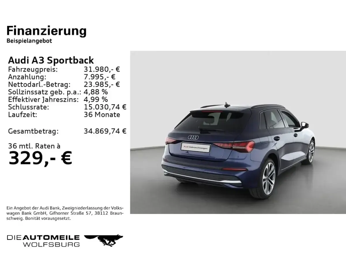 Gebraucht Audi A3 204 PS (150 kW) 2025 Limousine