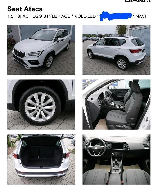 Weiß Gebraucht 2021 Seat Ateca SUV | 22.800 € (Guter Preis) - Bild 1/4