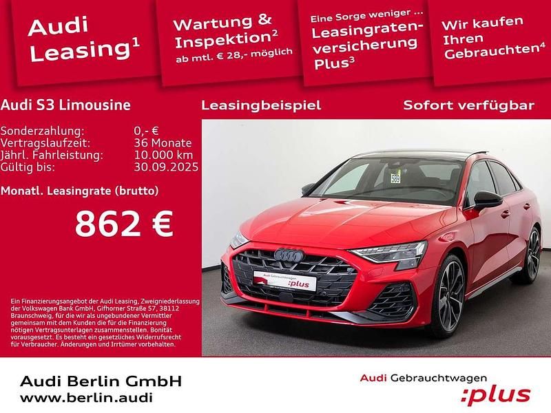 Progressivrot metallic Gebraucht 2025 Audi S3 Sport Limousine | 65.990 € - Bild 1/3