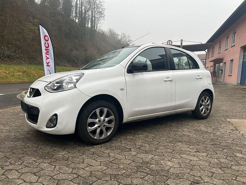 Gebraucht Nissan Micra Acenta 80 PS (58 kW) 2014 Weiß Limousine