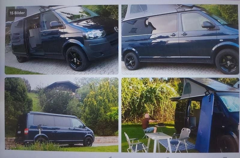 Second-hand VW T5 140 CP (102 kW) 2015 Albastru Van