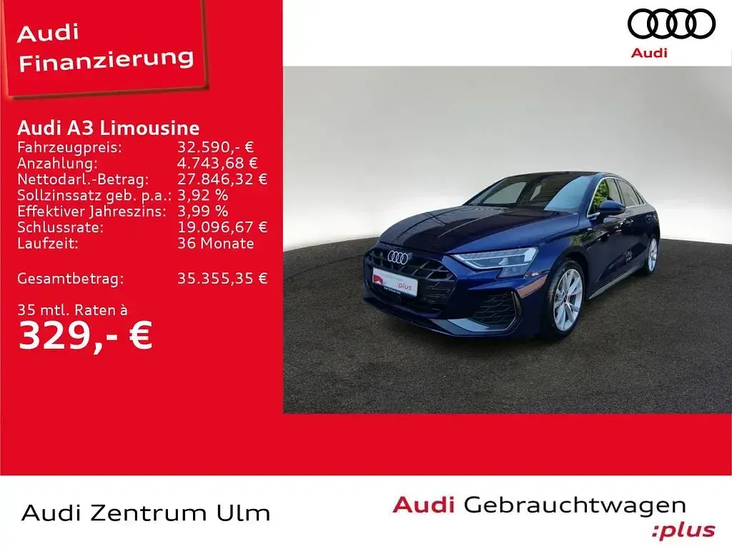 Gebraucht Audi A3 S-Line 116 PS (85 kW) 2025 Navarrablau metallic Limousine