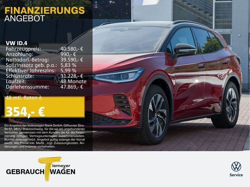 Rot Gebraucht 2023 VW ID.4 GTX SUV | 40.580 € (Fairer Preis) - Bild 1/4