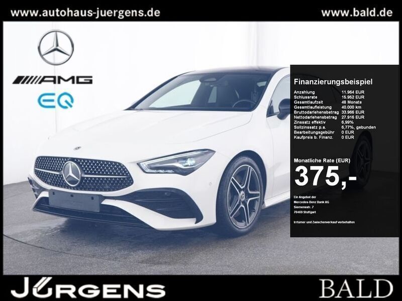 Weiss polarweiss Gebraucht 2024 Mercedes CLA200 AMG Coupé | 39.790 € (Fairer Preis) - Bild 1/4