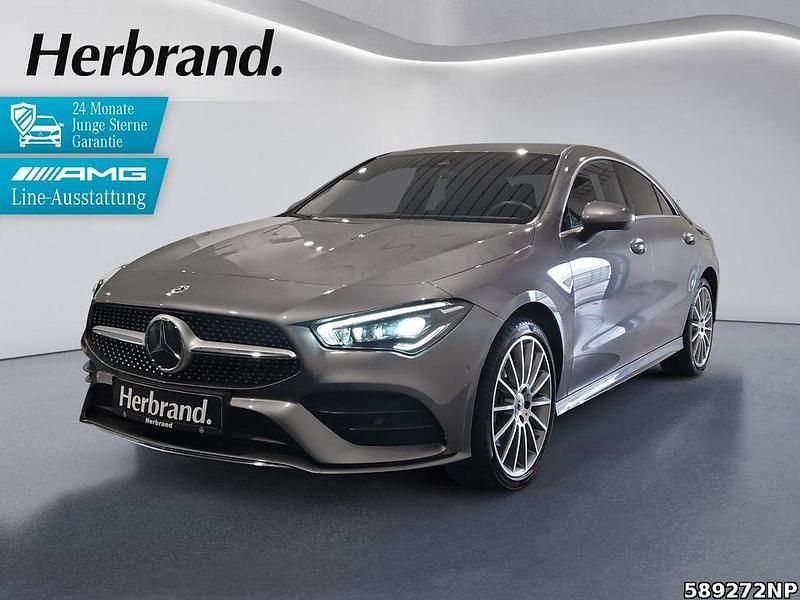 Metalliclack mountaingrau Gebraucht 2022 Mercedes CLA250e AMG Limousine | 31.440 € (Guter Preis) - Bild 1/4