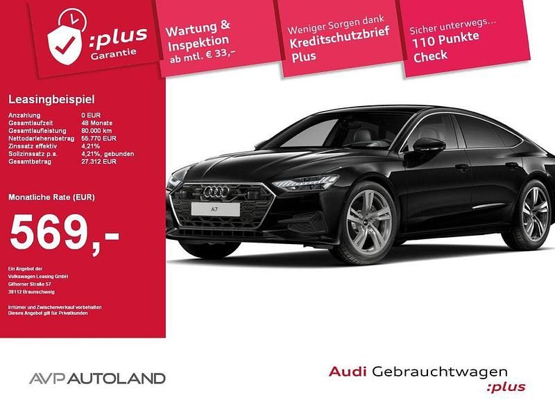 Mythosschwarz Gebraucht 2025 Audi A7 Sportback Ambiente Kleinwagen | 54.825 € (Guter Preis) - Bild 1/4