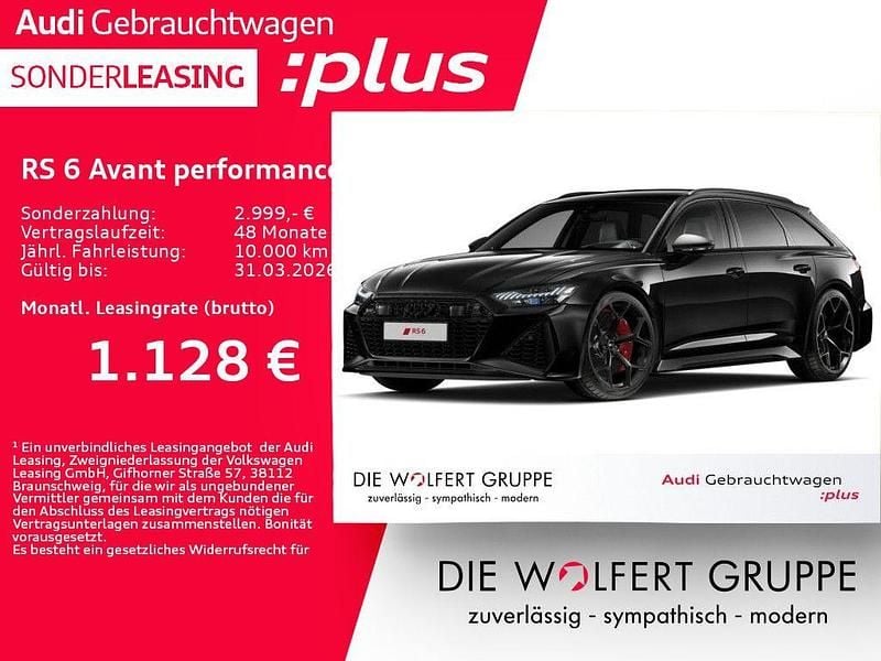 Gebraucht Audi RS6 Performance 630 PS (463 kW) 2024 Mythosschwarz metallic Kombi