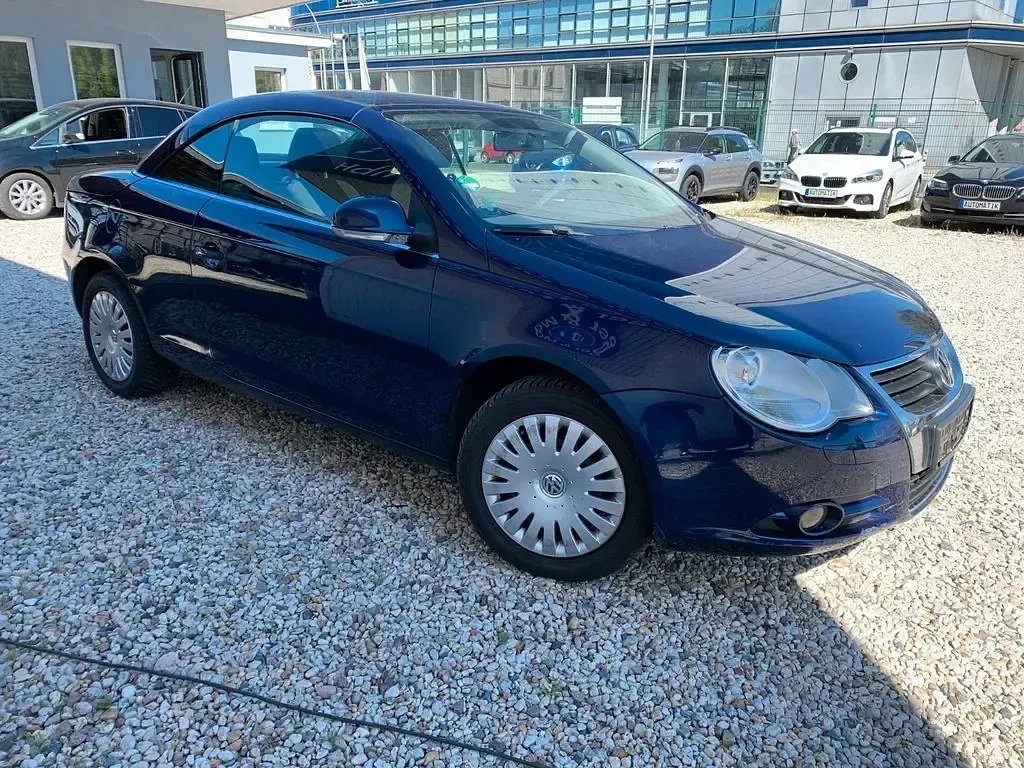Brugt VW Eos 116 HK (85 kW) 2007 Blå Cabriolet