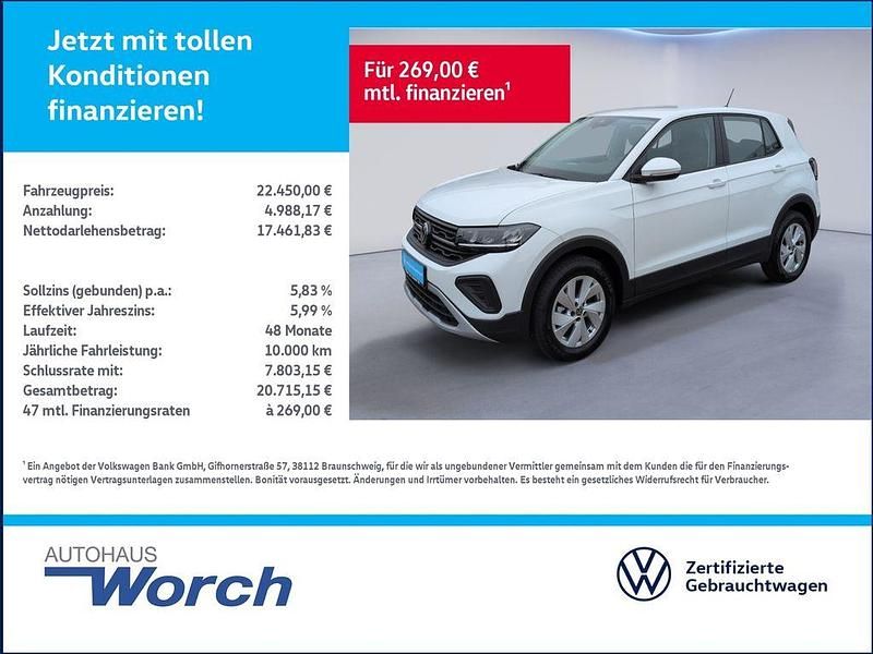 Neu VW T-Cross 95 PS (69 kW) 2025 Pure white SUV