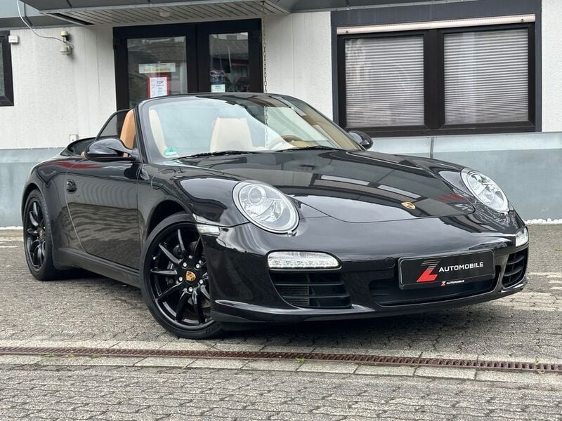 Schwarz Gebraucht 2009 Porsche 997 Chrono Cabrio | 63.997 € (Etwas zu teuer) - Bild 1/4