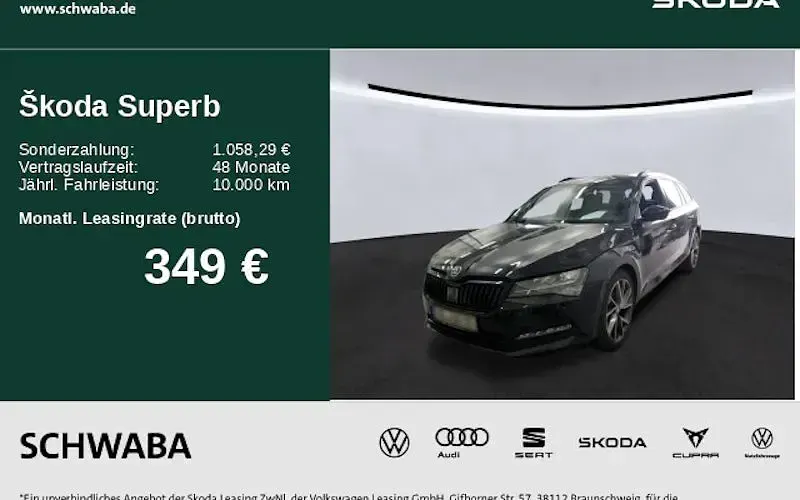 Gebraucht Skoda Superb SportLine 150 PS (110 kW) 2023 Blackmagic perleffekt Kombi