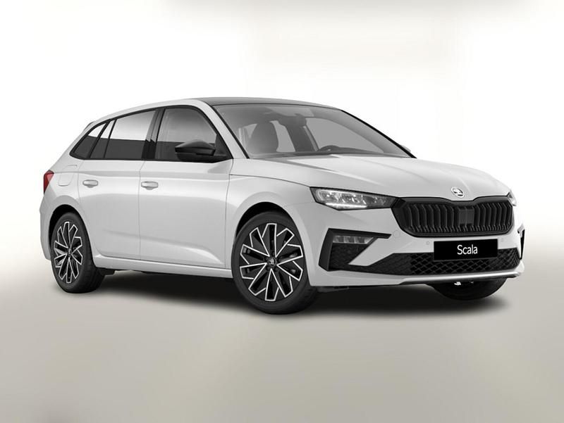 Moon white metallic Neu 2025 Skoda Scala Dynamic Kleinwagen | 29.408 € (Fairer Preis) - Bild 1/4