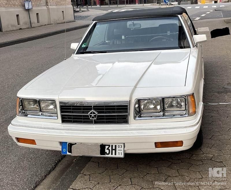Weiß Gebraucht 1986 Chrysler Le Baron Cabrio | 4.950 € - Bild 1/4
