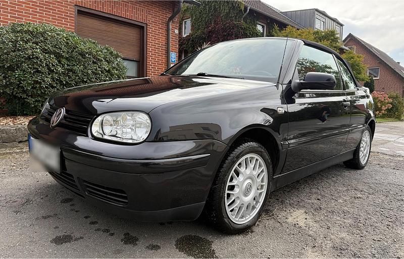 Schwarz Gebraucht 2001 VW Golf Cabriolet Conceptline Cabrio | 2.000 € (Superpreis) - Bild 1/4