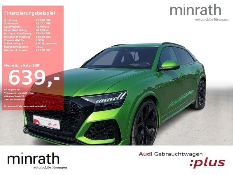 Grün Gebraucht 2022 Audi RS Q8 Ambiente SUV | 96.130 € (Superpreis) - Bild 1/4
