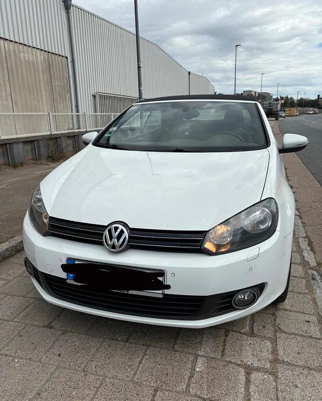 Weiß Gebraucht 2013 VW Golf Cabriolet Cabrio | 6.200 € (Superpreis) - Bild 1/4