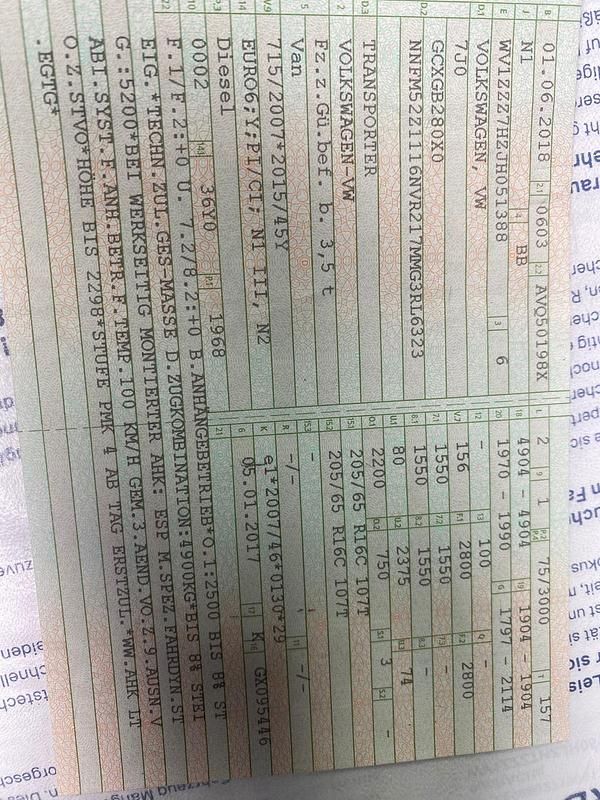 Gebraucht VW Transporter 102 PS (75 kW) 2018 Weiß Van