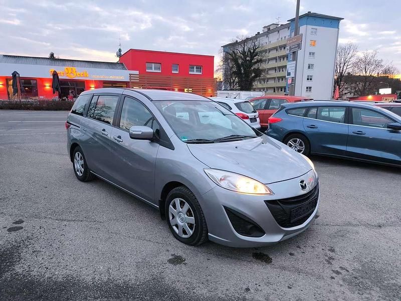 Gebraucht Mazda 5 Prime-Line 116 PS (85 kW) 2013 Plutossilber metallic Van / Kleinbus