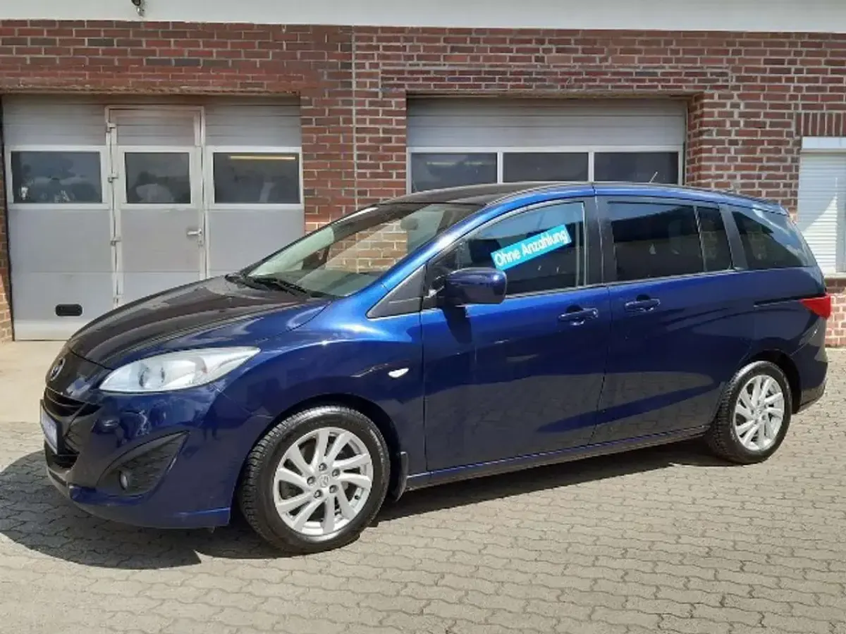 Gebraucht Mazda 5 116 PS (85 kW) 2011 Tiamatblau metallic Van / Kleinbus