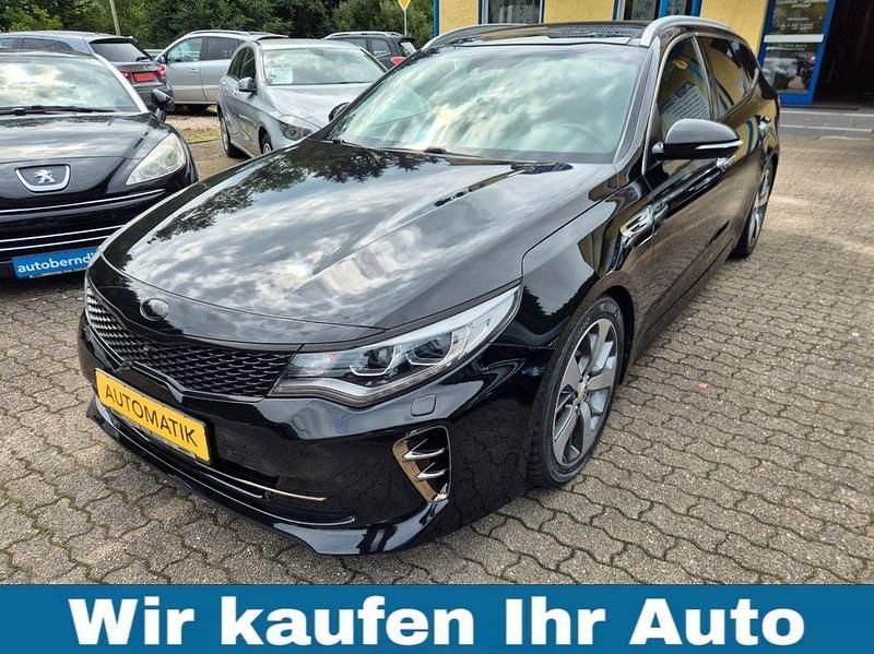 (abp) aurora black pearl (metallic) Gebraucht 2018 Kia Optima Kombi | 17.950 € (Fairer Preis) - Bild 1/4